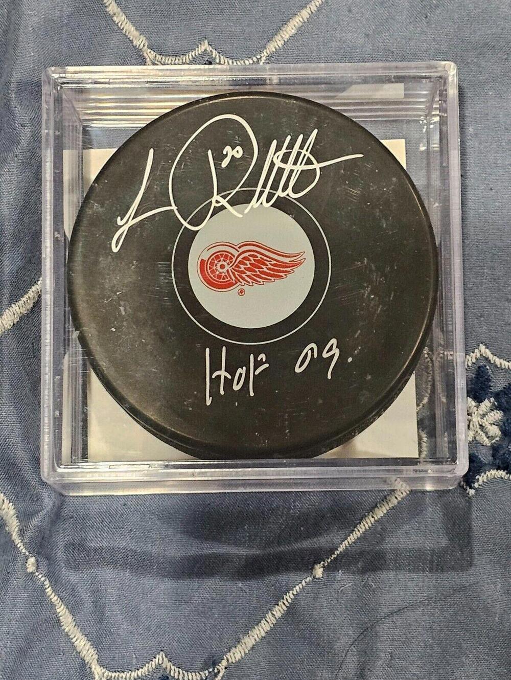 Luc Robitaille Signed NHL Puck with COA